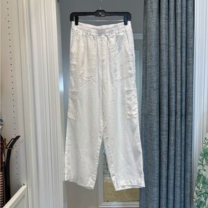 Melissa Nepton James Pant- White Linen
